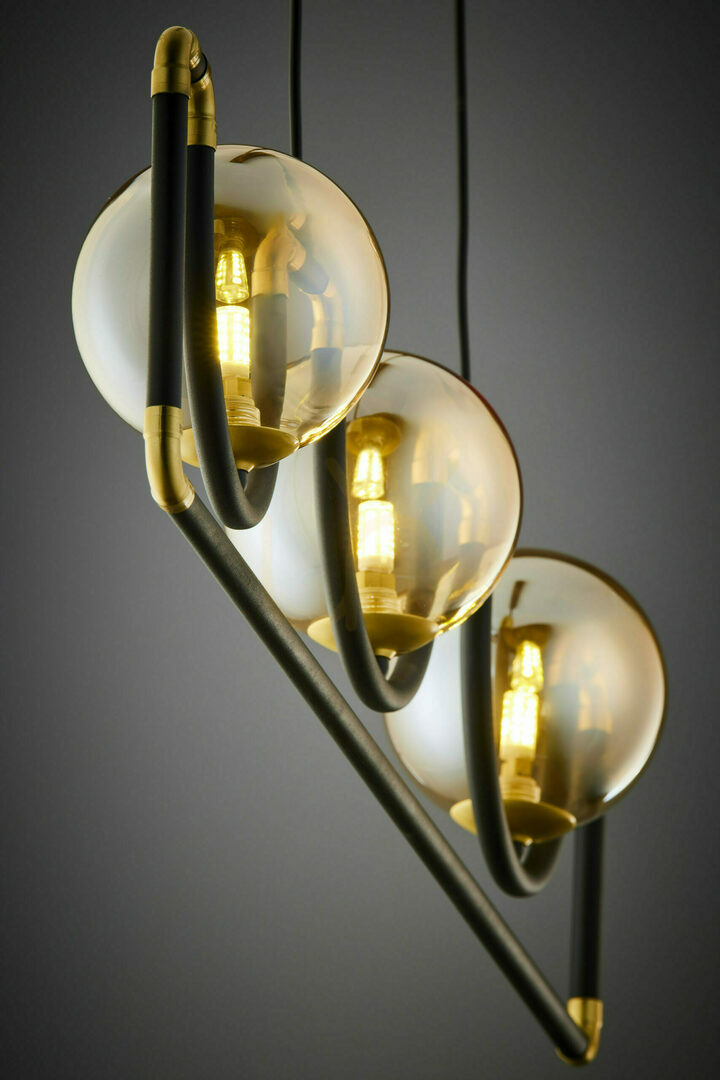 Spectacol Lampa suspendată HANZA Gold 3xG9/14W Lampa suspendată HANZA Gold 3xG9/14W