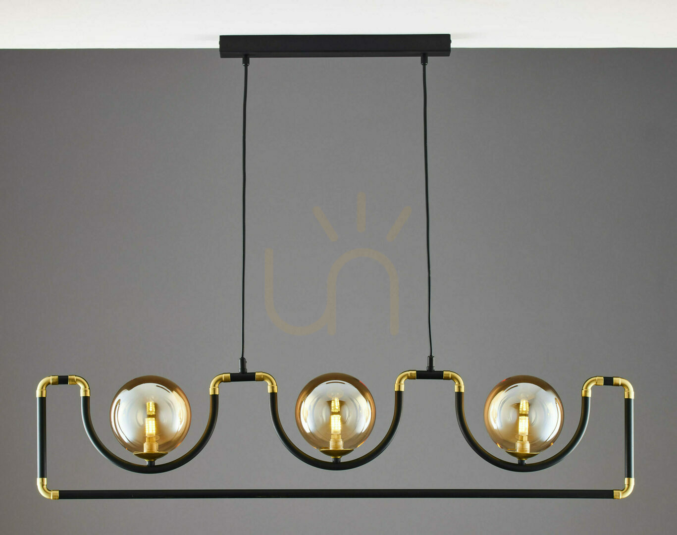 Spectacol Lampa suspendată HANZA Gold 3xG9/14W Lampa suspendată HANZA Gold 3xG9/14W