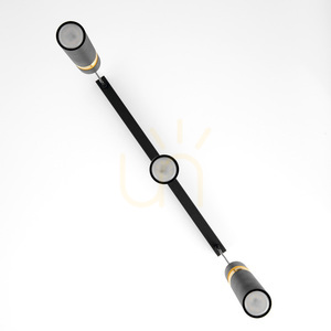 Lampă suspendată Jupiter ALAS 2004 negru-auriu 3 × GU10 small 6