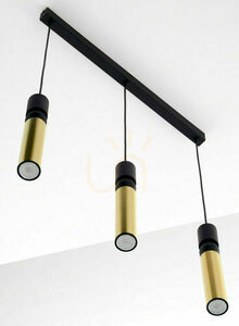 Lampă suspendată Jupiter ALAS 2007 auriu-negru 3xGU10 14 W 60 cm small 7