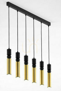 Lampă suspendată ALAS 2008 auriu-negru 6xGU10 90 cm Jupiter small 1