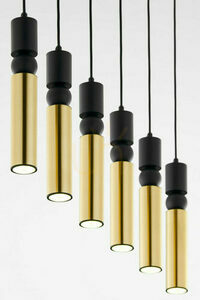 Lampă suspendată ALAS 2008 auriu-negru 6xGU10 90 cm Jupiter small 2