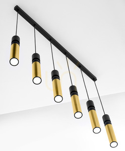 Lampă suspendată ALAS 2008 auriu-negru 6xGU10 90 cm Jupiter small 4