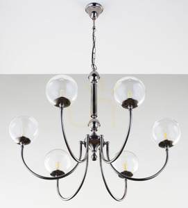 Candelabru BRILLANTE negru 6xG9/14W small 10