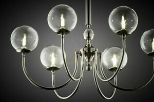 Candelabru BRILLANTE negru 6xG9/14W small 12