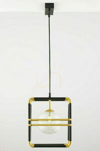 Pendul Jupiter FIORI auriu/negru, 2×G9, 14 W, 51 cm, 2029 small 1