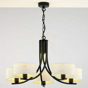 Candelabru ARTHUR negru 5xE27/15W 1 Candelabru ARTHUR negru 5xE27/15W small 1