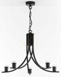 Candelabru ARTHUR negru 5xE27/15W 14 Candelabru ARTHUR negru 5xE27/15W small 14