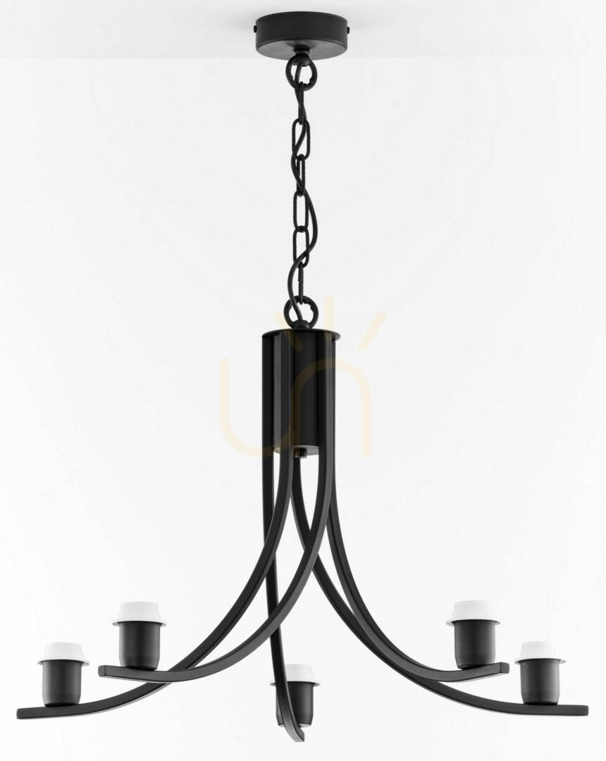 Spectacol Candelabru ARTHUR negru 5xE27/15W Candelabru ARTHUR negru 5xE27/15W