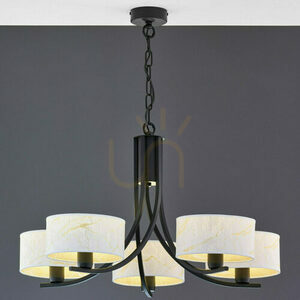 Candelabru ARTHUR negru 5xE27/15W 2 Candelabru ARTHUR negru 5xE27/15W small 2