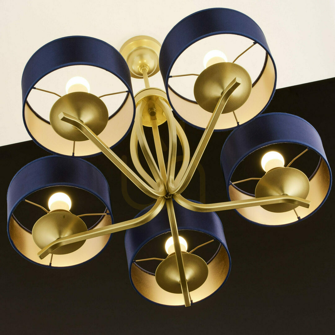 Spectacol Candelabru KASZMIR Gold 5xE27/15W Candelabru KASZMIR Gold 5xE27/15W