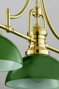 Pendul Jupiter PLATINO alamă periată verde 3xE27 121 cm 2074 small 11