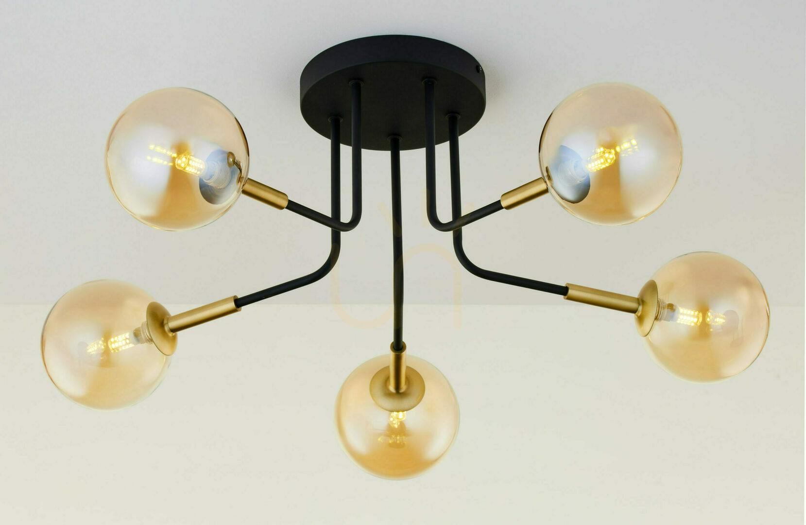previzualizare Lampă de plafon BURANO Gold 5xG9/14W Lampă de plafon BURANO Gold 5xG9/14W