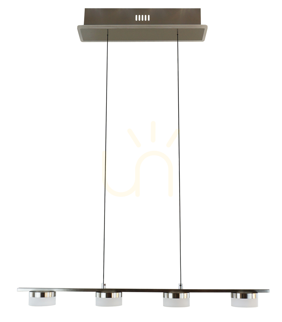 CASSIS nickel-mat pendant four lamp 7066-503 Aviano