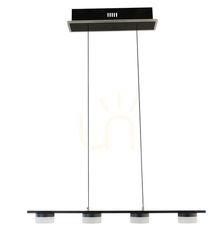 Verifica Pendul Aviano CASSIS cu 4 surse de lumină, crom negru LED 7066-502