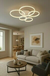 Plafonieră Aviano RAVELO 9055-508 cu cinci surse, alb mat, LED 70 W small 1