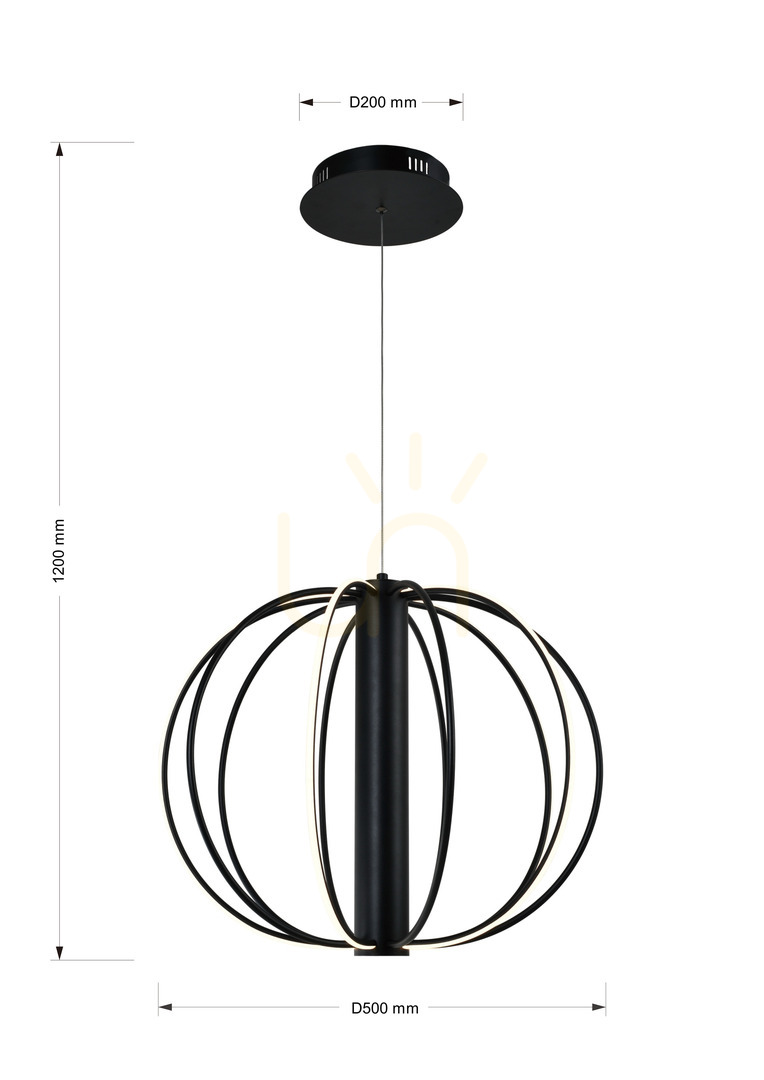 Afişa BENIALI 6220-1010 Lampă suspendată Aviano BENIALI 6220-1010 Lampă suspendată Aviano
