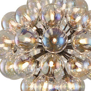Candelabru Aviano PORTOFINO 5079-4405, 44 x G9, 44 globuri din sticlă fumurie, 3000 K, dimabil, crom negru, ø65,5 cm small 3