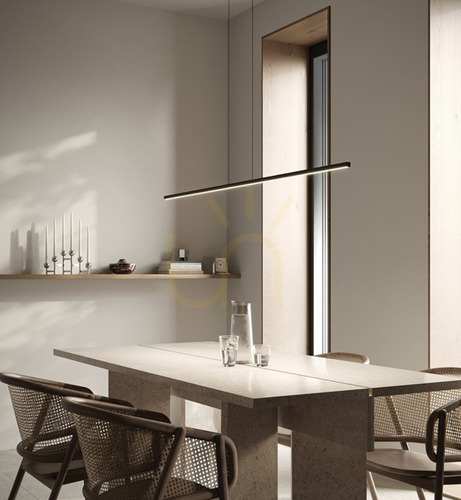 Verifica Pendul Ramko KASUMI negru 110 cm LED 19W 3000K aluminiu