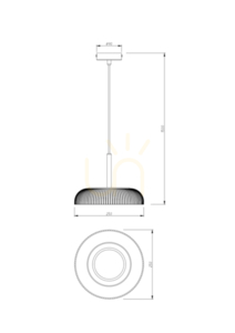 Lampă suspendată Zuma Line SOLVIA P230757601 negru 1xLED 1 Lampă suspendată Zuma Line SOLVIA P230757601 negru 1xLED small 1
