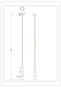 Lampă suspendată Zuma Line FREYA P230627901C auriu 1xG9 1 Lampă suspendată Zuma Line FREYA P230627901C auriu 1xG9 small 1