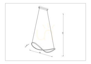 Lampă suspendată Zuma Line ROSENTRA P241060001 negru 1xLED small 1