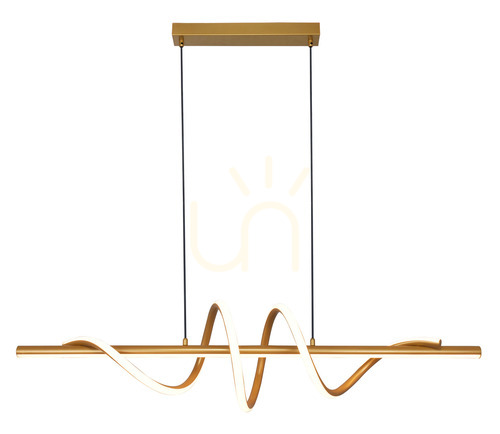 Verifica Lampă suspendată Zuma Line VELENNE P241249402 auriu 1xLED