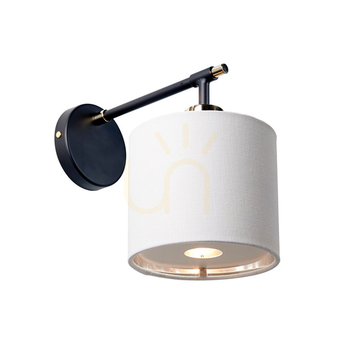 Verifica Balance lampă de perete - 1 sursă de lumină - negru / nichel lustruit Elstead