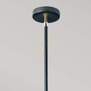 Candelabru Balance - 5 surse de lumină - negru / nichel lustruit Elstead small 1