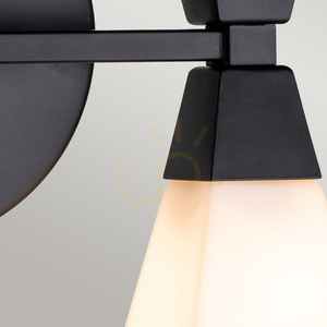 Lampă de perete Bowtie Elstead negru mat 2xG9 IP44 baie small 2