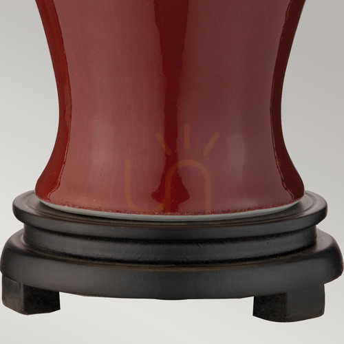 Verifica Lampă de masă mică Majin - 1 sursă de lumină - Roșu Oxblood Elstead