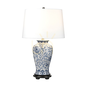 Lampă de masă Elstead Ying DL-YING-TL, albastru și alb, E27 small 0