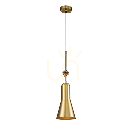 Verifica Lampa suspendata Etoile M Elstead alama antichizata cu foita de aur E27 65,4 cm