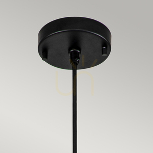 Lustră pendul Etoile medie - 1 sursă de lumină - negru mat / foiță de aur Elstead small 1