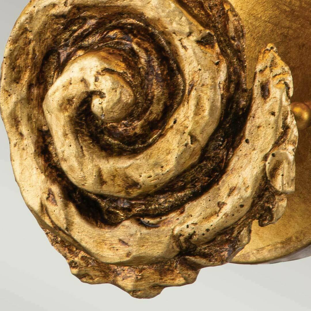 previzualizare Lampă de perete mare Swirl - 1 sursă de lumină - Elstead Gold Petals Lampă de perete mare Swirl - 1 sursă de lumină - Elstead Gold Petals