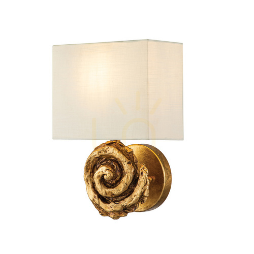 Verifica Lampă de perete mare Swirl - 1 sursă de lumină - Elstead Gold Petals