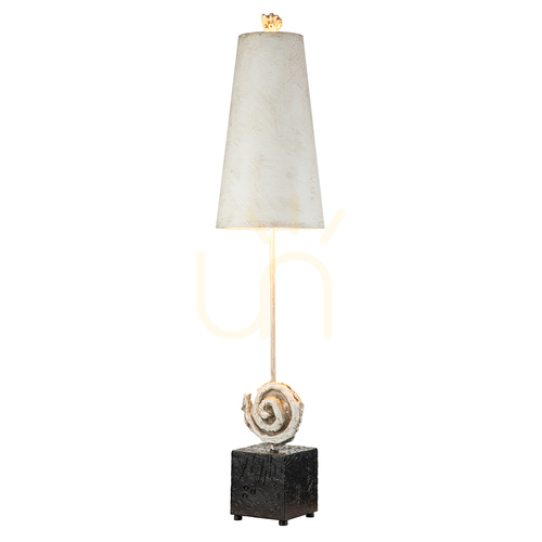 Verifica Lampă de masă Swirl - 1 sursă de lumină - Alb / Negru Elstead