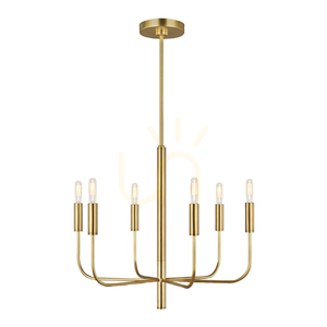 Candelabru Brianna - 6 surse de lumină - Alamă oxidată Elstead small 0