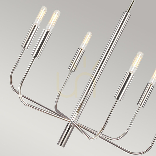 Verifica Candelabru Brianna - 6 surse de lumină - Nichel lustruit Elstead