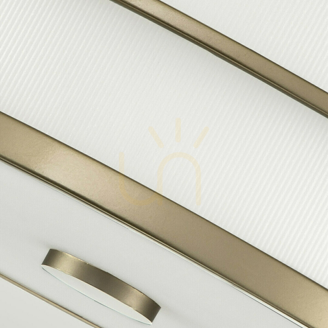 Afişa Fusion plafond - 3 surse de lumină - Alamă naturală Elstead Fusion plafond - 3 surse de lumină - Alamă naturală Elstead