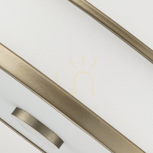 Plafonieră semi-aplicată Fusion 3xE27 – alamă naturală vopsită, sticlă opal – Feiss / Elstead small 4