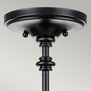 Pickering Lane semi-flame - 3 surse de lumină - Negru Elstead small 1