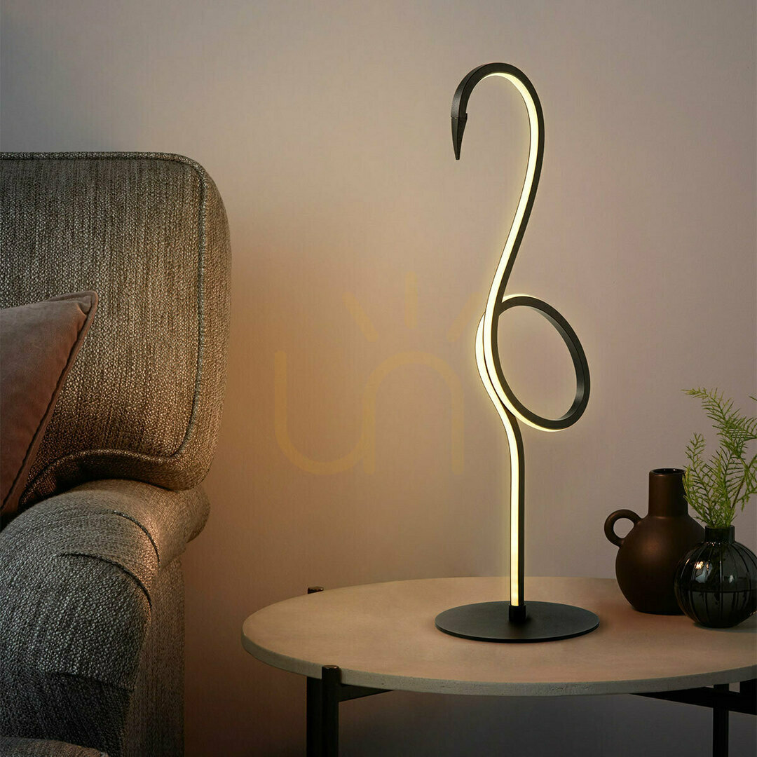 Spectacol Lampă de masă Flamingo LED - Negru Elstead Lampă de masă Flamingo LED - Negru Elstead