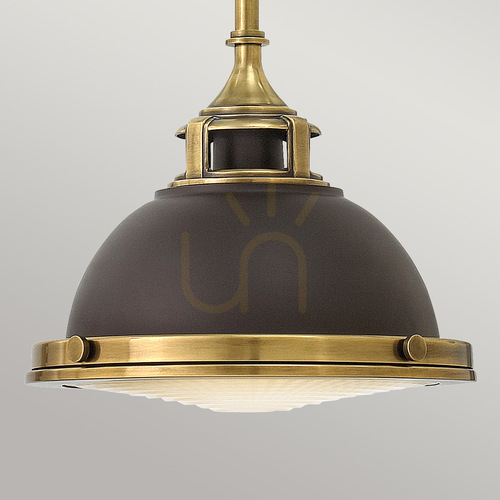 Verifica Lustră pendul mică Amelia - 1 sursă de lumină - Buckeye Bronze/Restoration Bronze Elstead