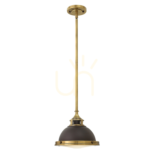 Verifica Amelia lampă suspendată mică - 1 sursă de lumină - Bronz Elstead