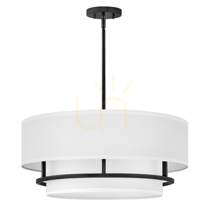 Lampă suspendată Graham 4xE14 neagră 58 cm Elstead HK-GRAHAM-L-BK small 1