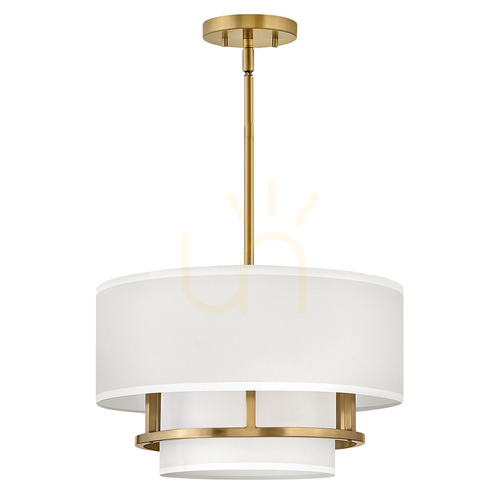 Verifica Lampă suspendată Graham - 3 surse de lumină - Alamă lăcuită Elstead