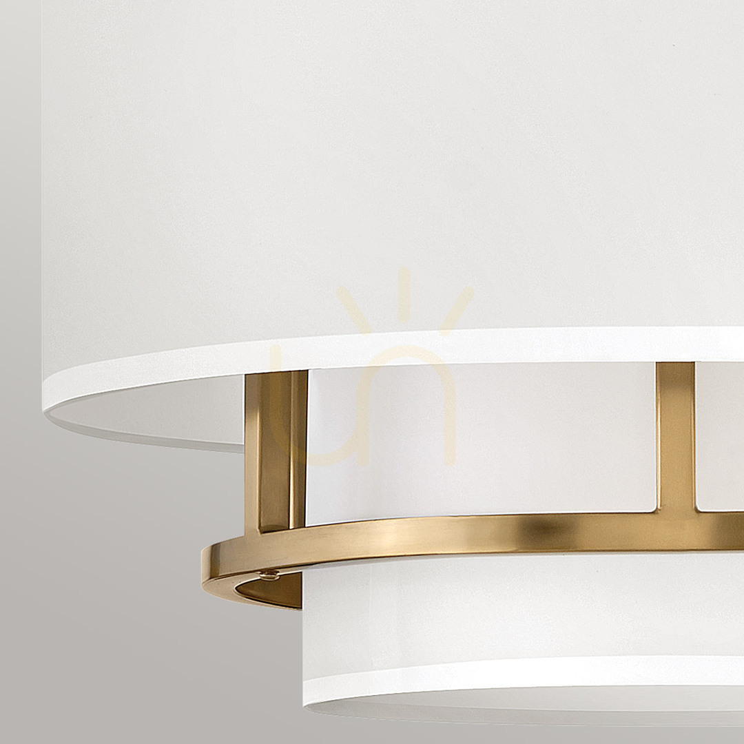 Afişa Lampă suspendată Graham - 3 surse de lumină - Alamă lăcuită Elstead Lampă suspendată Graham - 3 surse de lumină - Alamă lăcuită Elstead