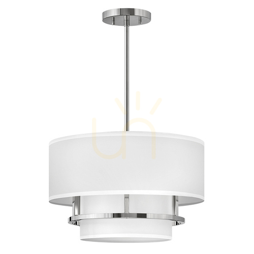 Verifica Pendul / plafonieră semi-aplicată Graham - 3 surse de lumină E14 - nichel lustruit Elstead