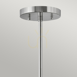 Pendul / plafonieră semi-aplicată Graham - 3 surse de lumină E14 - nichel lustruit Elstead small 5